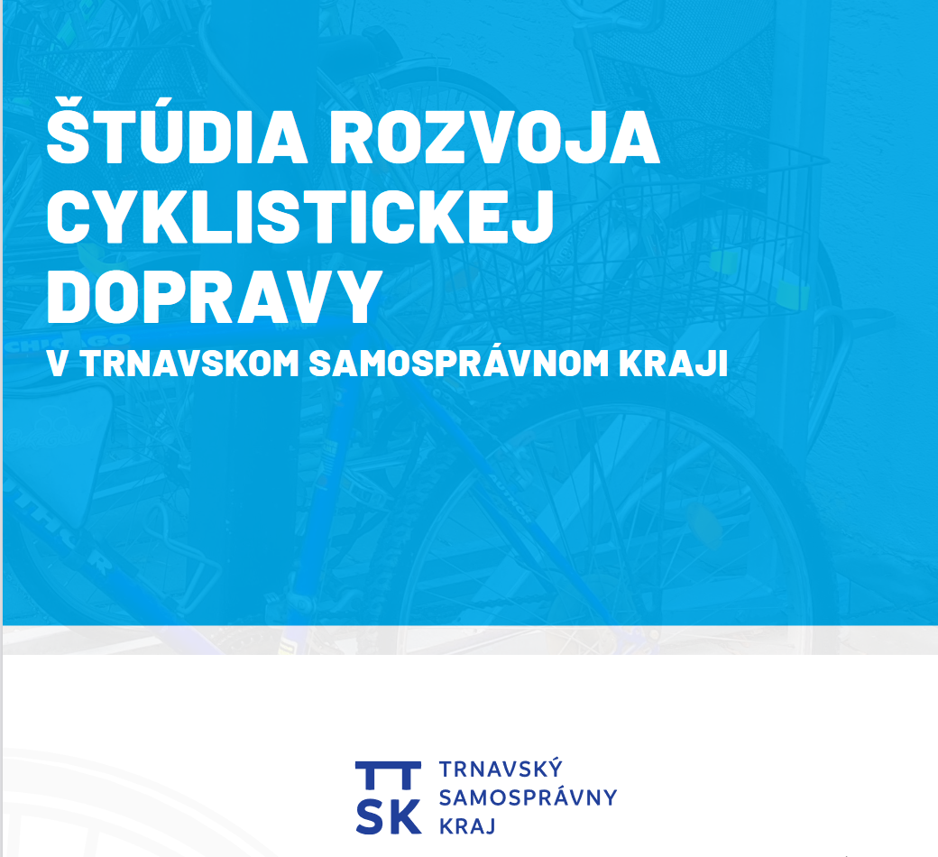 Obalka Studie rozvoja cyklistickej dopravy v TTSK